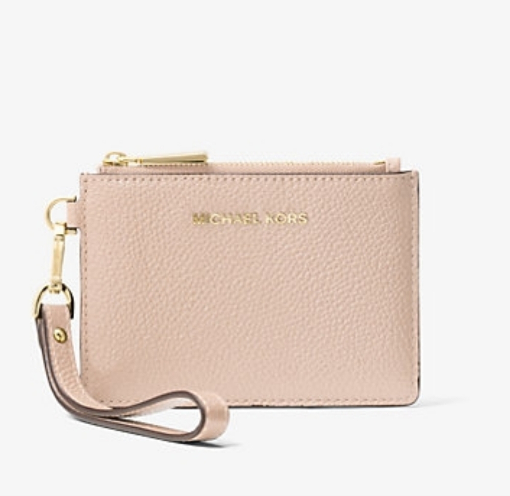 Michael Kors Light Pink Blush Keychain Wallet ID Holder